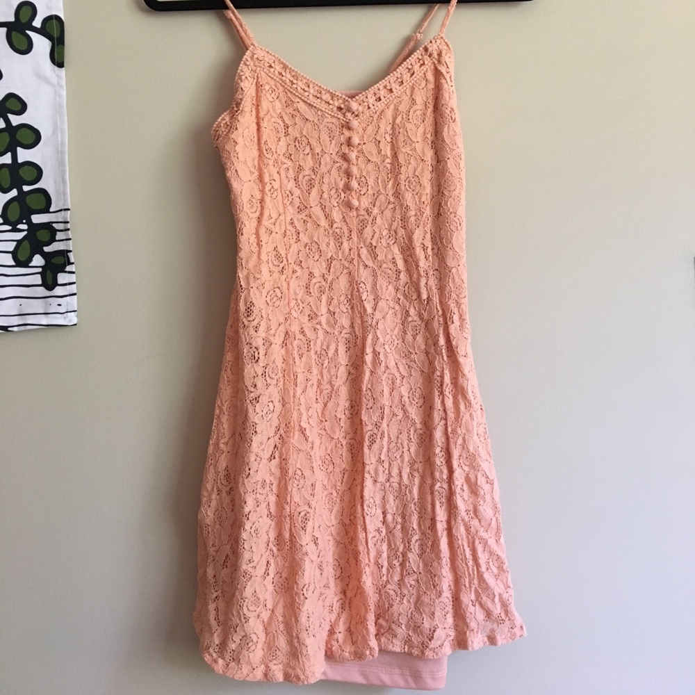Forever 21 apricot lace dress